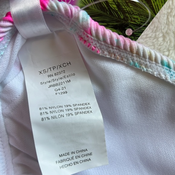 NWT, XS Breaking Waves tie-dye Textured One-Piece Swimsuit - Picture 7 of 8